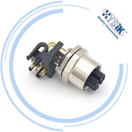 M12 Network Connector 8-Core PCB M12X Type Panel Holder M12 Network Cable Connector