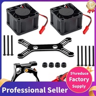 RC Car Upgrade Dual Cooling Fan 4985 1717 Motor Heat Sink Kit for 1/5   6S 8S  KRATON Outcast Black