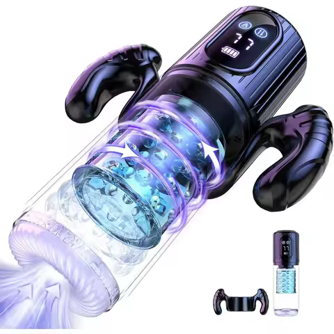 Smart App-Controlled Male Pleasure Cup - 7 Modes: Suck, Rotate, Lick & Thrust | Rechargeable Waterpr