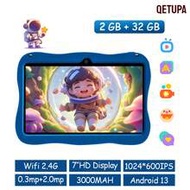 7-Inch Children's Tablet PC, Astronaut Android 13 A133 Quad-Core 1.6GHz Processor, 2GB RAM+32GB ROM,