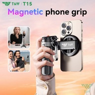 TNW T15 Mini Magnetic Selfie Stick Tripod Portable Grip 3in1 Phone Tripod with Wireless Bluetooth Re