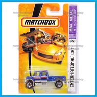 Matchbox [VINTAGE] International CXT MBX 2007 Metal 1-75 Pearl Metalflake Blue Construction Truck ke