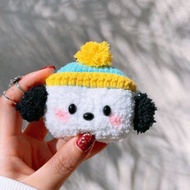 手工原創可愛小狗女生禮物耳機套鉤織耳機套蘋果無線耳機AirPods