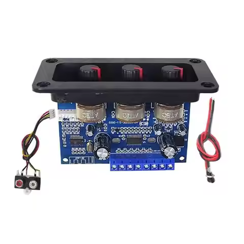 (ABGQ) 2X 2.1 Channel Bluetooth 5.0 Audio Amplifier Board 2X25W+50W Subwoofer Class D Amplifier Boar