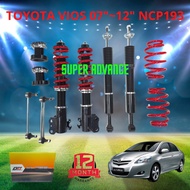 Toyota Vios 07"~12" NCP93 (100% SERVICEABLE) Adjustable Absorber DII Hi-Low Body Shift w/Absorber li