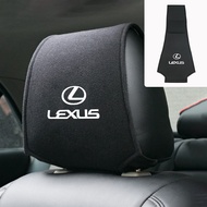1pcs Cotton Car Headrest Protector Black Car Emblem Headrest Cover for Lexus ES300 RX330 RX300 GS300 IS250 IS200 CT200h NX RX