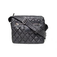 CHANEL 黑色羽絨15開銀扣sportline方標泡芙包斜挎包