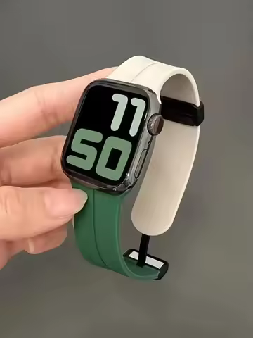 Magnetic Strap For Apple watch ultra band 49mm 45 mm Silicone Bracelet iWatch Series 7 8 se 6 5 3 44