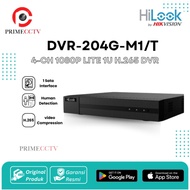 HILOOK DVR-204G-M1/T 4CH LITE AUDIO 1U 1 SLOT HDD H.265 DVR 1080P