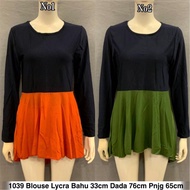 1039 blouse Lycra / baju murah borong