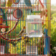 Bird Nipple Waterer Angled Nozzle Bird Water Bottle Nipple Water Bottle Square Reservoir Screw-on Li