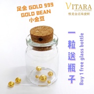 GOLD 999 Pure Gold Bean -AK01 | 足金 小金豆 | Kacang Emas 999 - 0.1gm/ 0.5gm