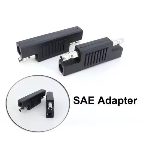 12/24V Solar Panel SAE male head Polarity Reverse Adapter Connector Battery Power Charger For Quick 