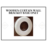 Wooden Curtain Bracket Base for 28mm diameter curtain rod (Bracket Base Only)