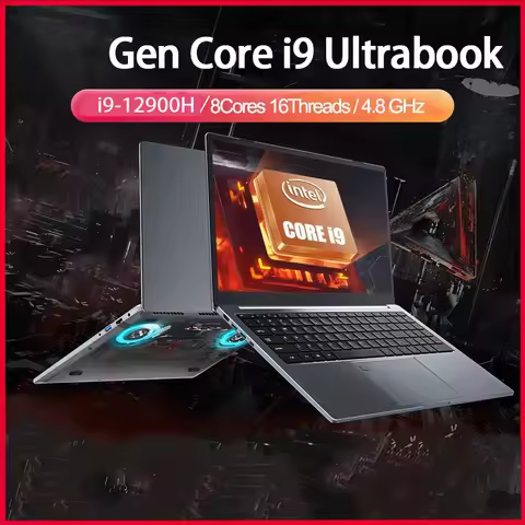 15.6 Inch Laptop Intel Core i9-12900H/i9-10885H Windows 11 Por 2*DDR4 2*M.2 SSD Ultrabook Computer F