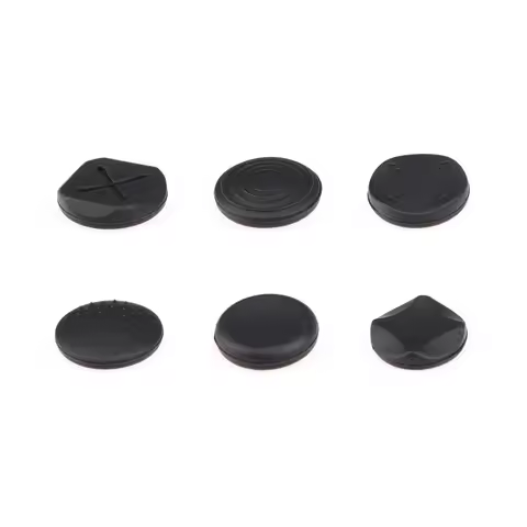 6 Pcs Silicone Analog Controller Thumb Stick Thumbstick Cap Joystick Protector Case for PlayStation 