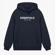 Men's Black Essential Hoodie Sweater Premium Thick FleeceWanita M - XXL