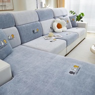 Super Soft Velvet Sofa Seat Cushion Cover For Living Room Thick Plush Sofa Covers Stretch L Shape Corner Armchair Sofa Slipcover