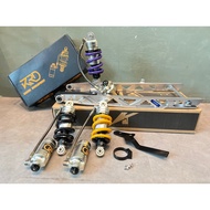 Y15 Y15ZR Y16 LC135 HYPERTECH KING DRAG SWING ARM +2INCI KRD GAS ADJUSTABLE MONOSHOCK TANK 205MM RCB