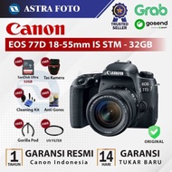XA114 CANON EOS 77D 18-55mm IS STM PAKET 32GB GARANSI RESMI - Kamera D