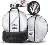 Walser Premium Tyre Bag Set, 2 Pieces, 100% UV-Resistant Tyre Storage Bag, Tyre Protection Bag for I