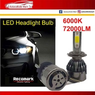 2 PCS ORIGINAL CAR LED HEADLIGHT Bulb H1/H3/H4/H7/H8/H11/H16 (6000K)  7000LM WHITE LIGHT