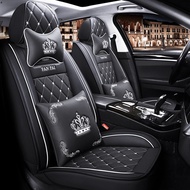 Isuzu DMax PU Leather 5-Seater Car Seat Cover Front + Rear Seat Cover Seat Cushion Kusyen Kereta Waterproof Breathable