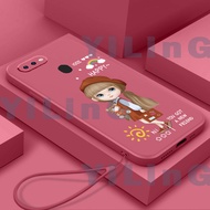 For OPPO A5S OPPO A12 OPPO AX5S cartoon girl mobile phone shell Soft phone case shell smooth protection