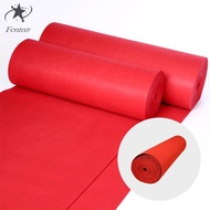 Fenteer Red Carpet Aisle Runner Rug Wedding Runner Polyester Fabric Party Runner Durable Nonslip Clo