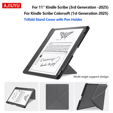 Smart Case for 11" Kindle Scribe 3rd Generation 2025 & Kindle Scribe Colorsoft 1st Gen 2025 Trifold 