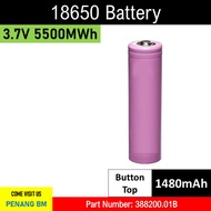 18650 Battery Flat / Button Top, Bateri Projek Sekolah
