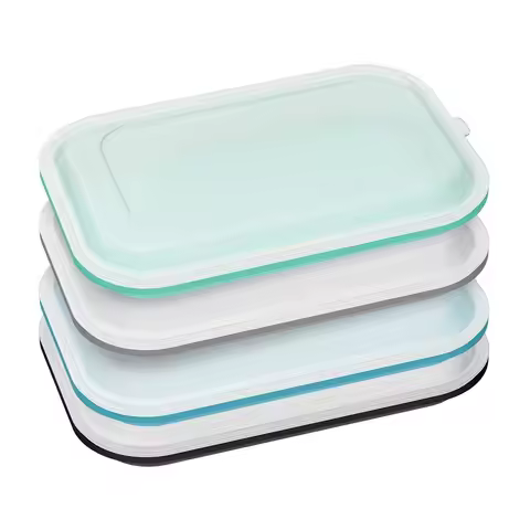 4 Color Refrigerator Storage Compartments for Fruits and Vegetables, Reusable Food and Frozen Meat P