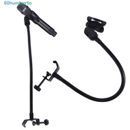 HUMBERTO Desk Mic Stand Microphone Holder Condenser Microphone Universal Live Tripod Accessories Mic