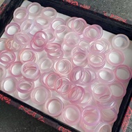 Chalcedony ghost ring size 17-18mm in all colors