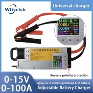 Adjustable charger 12V 100A lithium charger 14.6V 100A lifepo4 charger 0-15v 0-100A battery charger 