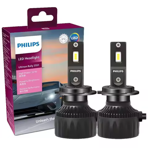 Car Headlight LED Bulbs Philips Ultinon Rally 3551 LED H4 H7 H11 HB3/4 9006 9005 HIR2 Car Headlight 