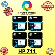 GENUINE HP-711/ HP711 Single Pack 29ml 80ml Ink Cartridge 3WX01A/ CZ129A/ CZ130A/ CZ131A/ CZ132A/ T1