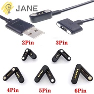 JANE Pogopin Magnetic Connector, High Current Waterproof DC Magnetic Pogo Pin Connector, 2Pin 3Pin 4