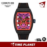 [Official Warranty] Cerruti 1881 Calliano Skeleton See-Through Back Red Dial Men Watch CTCIWGN001950
