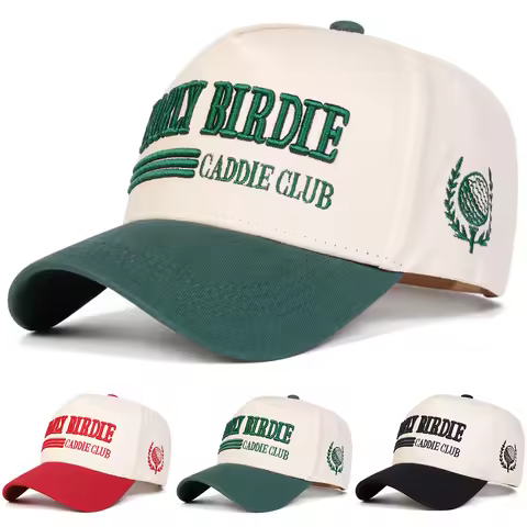 Unisex EARLY BIRDIE CADDIE CLUB Embroidery Baseball Caps Spring Autumn Outdoor Adjustable Casual Hat