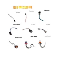 1016 / 1141 / T10 / T20 / H1 /H3 /H4 / H7 / H8 / H11 / 9005 / 9006 Bulb Socket Connector (Sell in pcs)