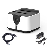 【Buy&ampNow】 Dual Bay HDD Docking Station One Click Offline Clone to USB 3.0 HDD Docking Station for