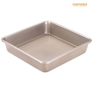 CHEFMADE 9 Inch Non-Stick Square Cake Pan Square Bakeware Loaf Pan Deep Dish Bakeware WK9040