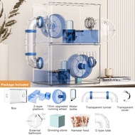 Cute Q hamster cage large acrylic  hamster house rumah hamster hamster shelter kandang hamster hamst