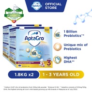 Aptagro Step 3 Growing Up Milk Formula 1 - 3 years 1.8kg x 2