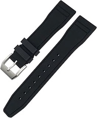 Soft Fluororubber FKM Watchbands 20mm 21mm 22mm For IWC Big Pilot Portofino TOP GUN Natural Rubber Watch Strap Tools