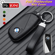 [Mr.Key] Soft touch Lambskin Key Cover for New BMW Series 7 735i 740Li X7 X1 U11 I7 G07 LCI XM G09