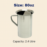Stainless Steel Water Pitcher 64oz/80oz