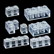 Small particles 1x2 2x3 2x4 1x1 Bricks MOC Parts Transparent Bricks Building Blocks ingly Compatible