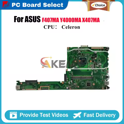 X407MA Laptop Motherboard For ASUS VivoBook X407MA X407M Y4000MA F407MA Notebook Mainboard With Cele